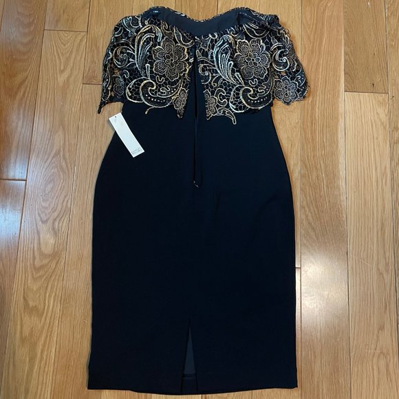 SOLD: NOT ON POSHMARK - Badgley Mischka | shoulderless - Picture 2 of 4